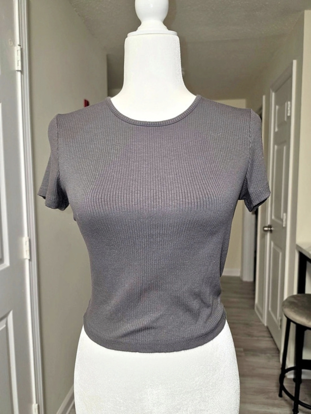 Charcoal Short Sleeve Top Like New